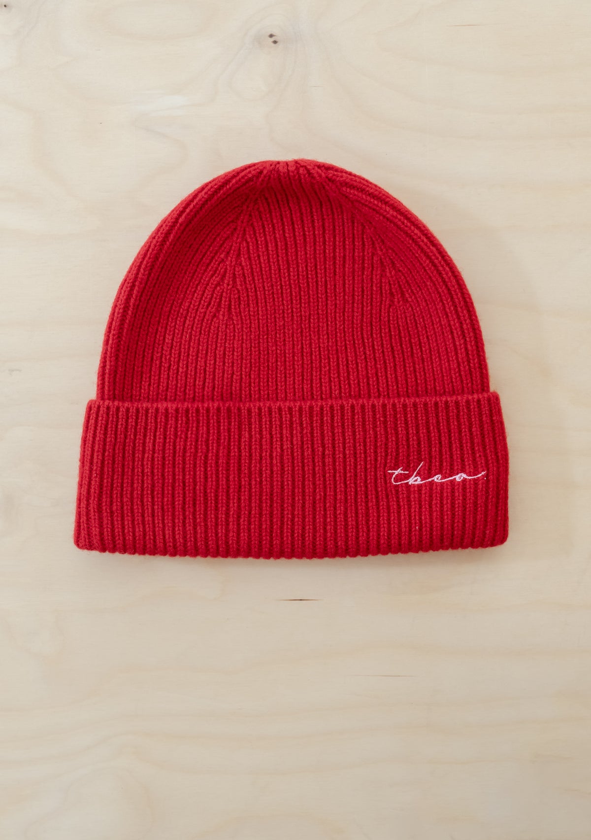 Cashmere & Merino Beanie in Red