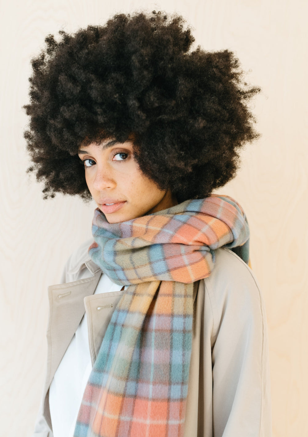 Lambswool Blanket Scarf in Buchanan Antique Tartan - TBCo