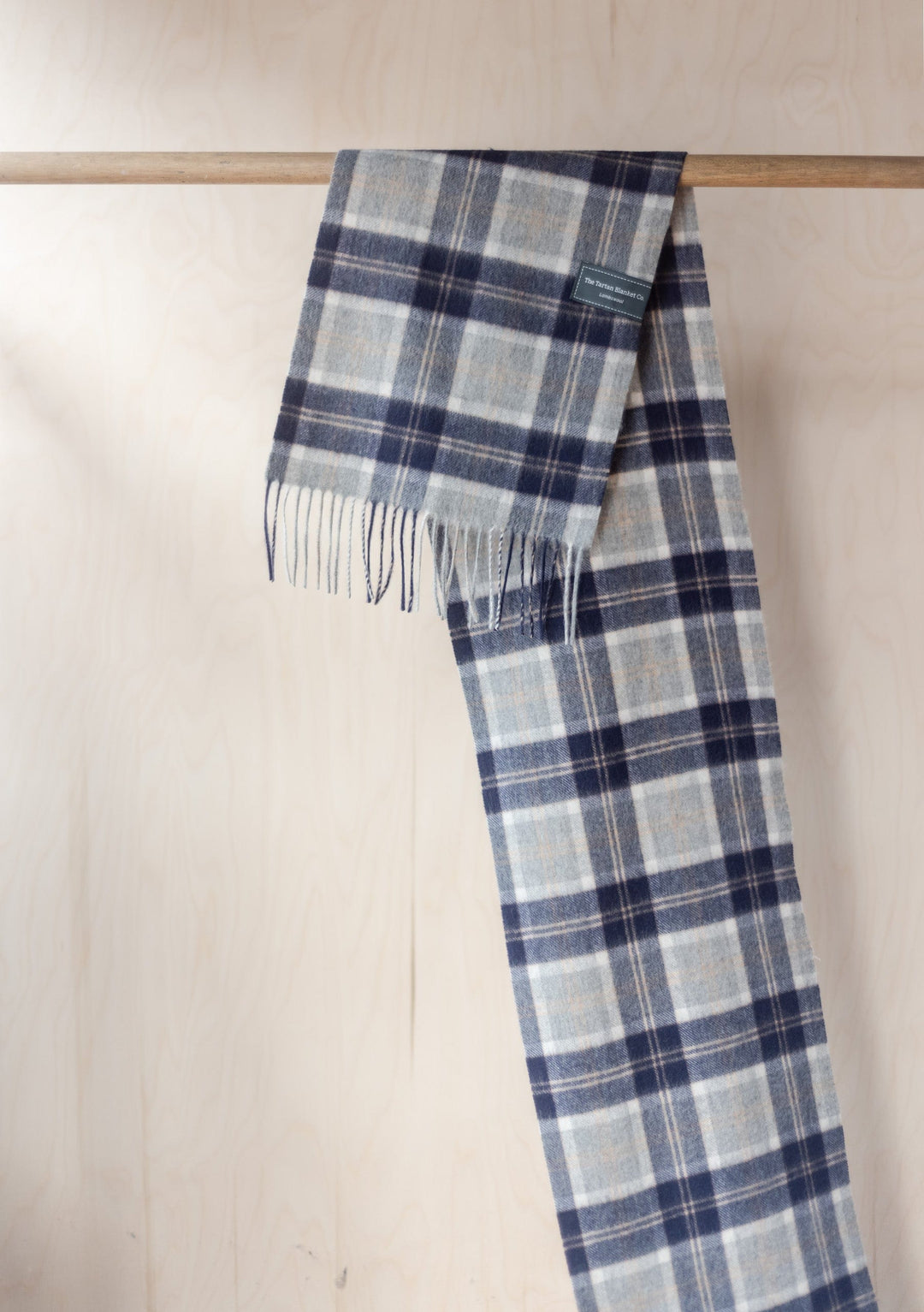 Lambswool Scarf in Bannockbane Silver Tartan - TBCo