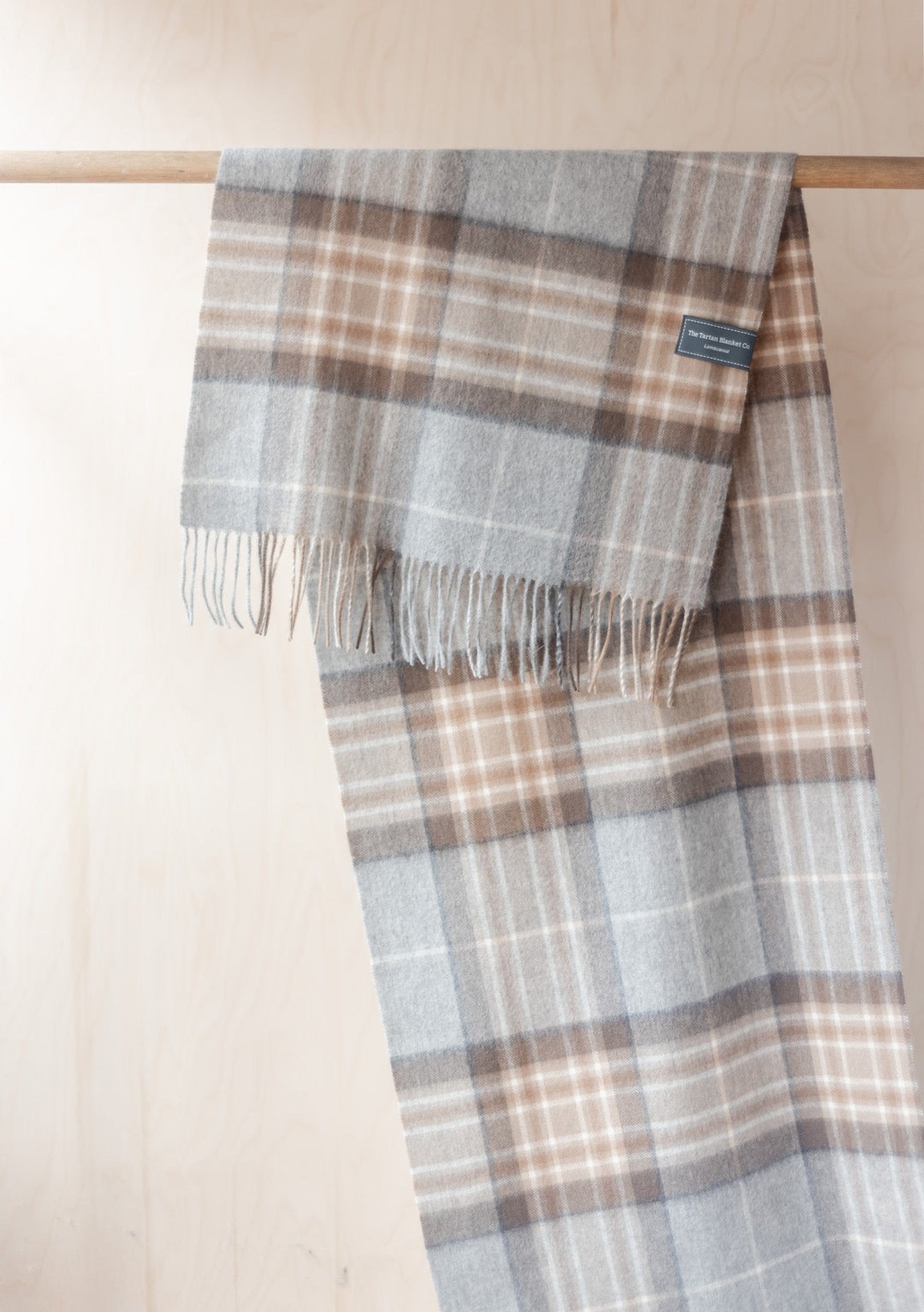 Lambswool Oversized Scarf in Mackellar Tartan - TBCo