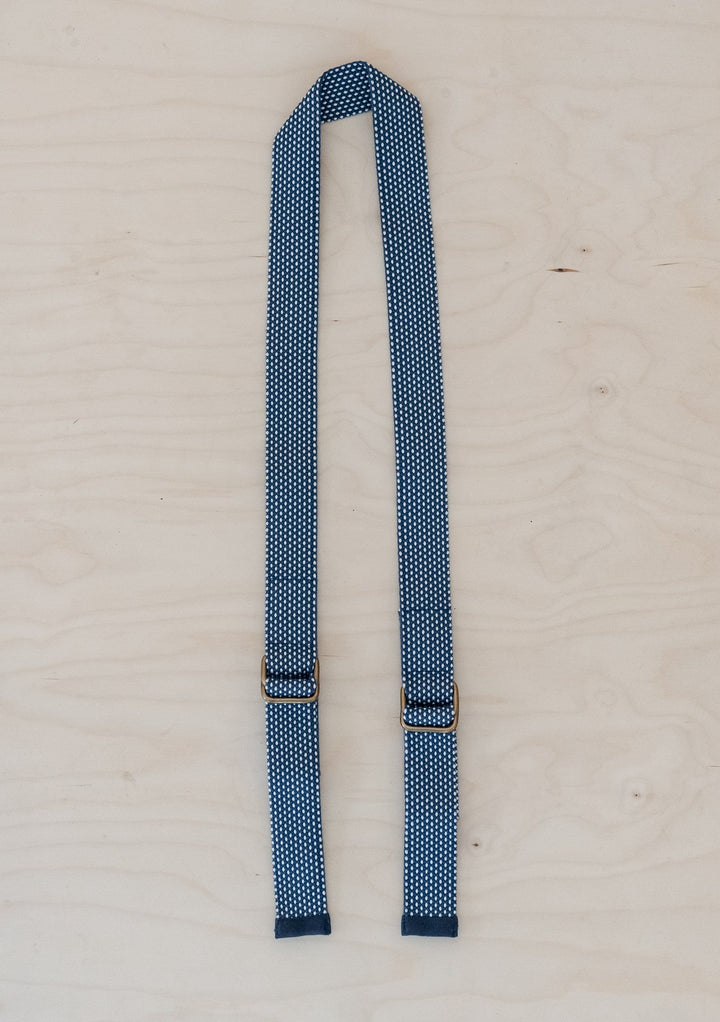TBCo Recycled Long Shoulder Picnic Strap in Blue, crafted from sustainable materials for effortless carrying of picnic blankets. Featuring an adjustable design and durable construction, perfect for outdoor adventures.