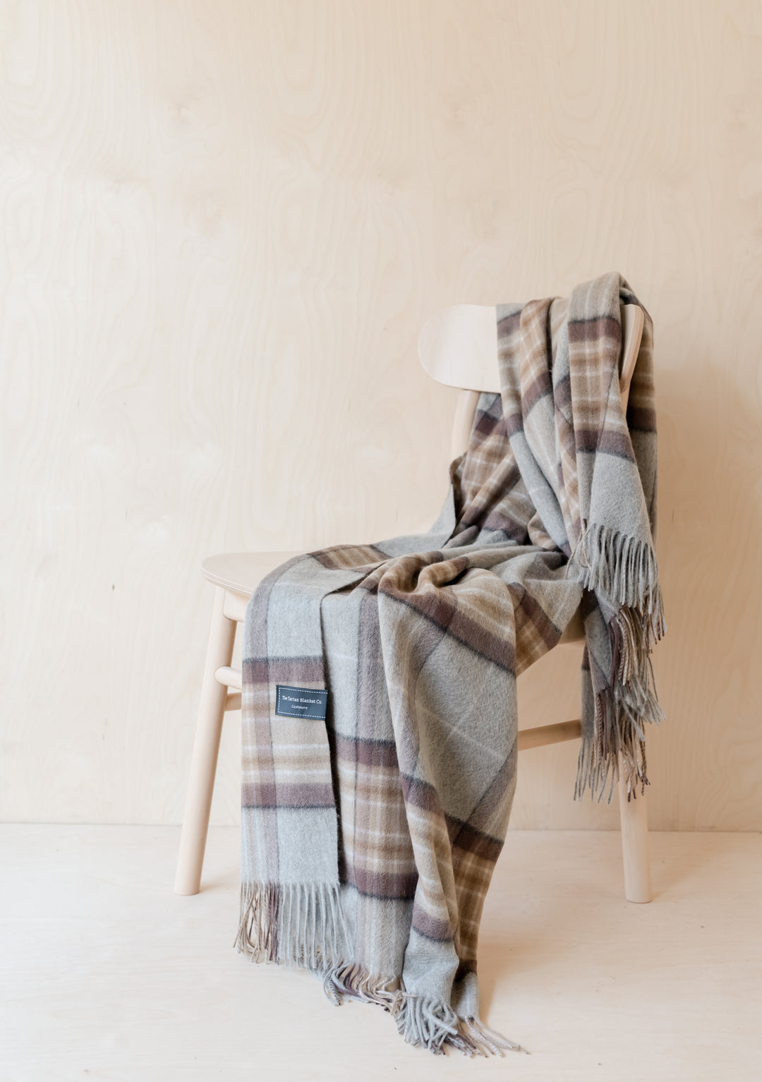Cashmere Small Blanket in Mackellar Tartan - TBCo