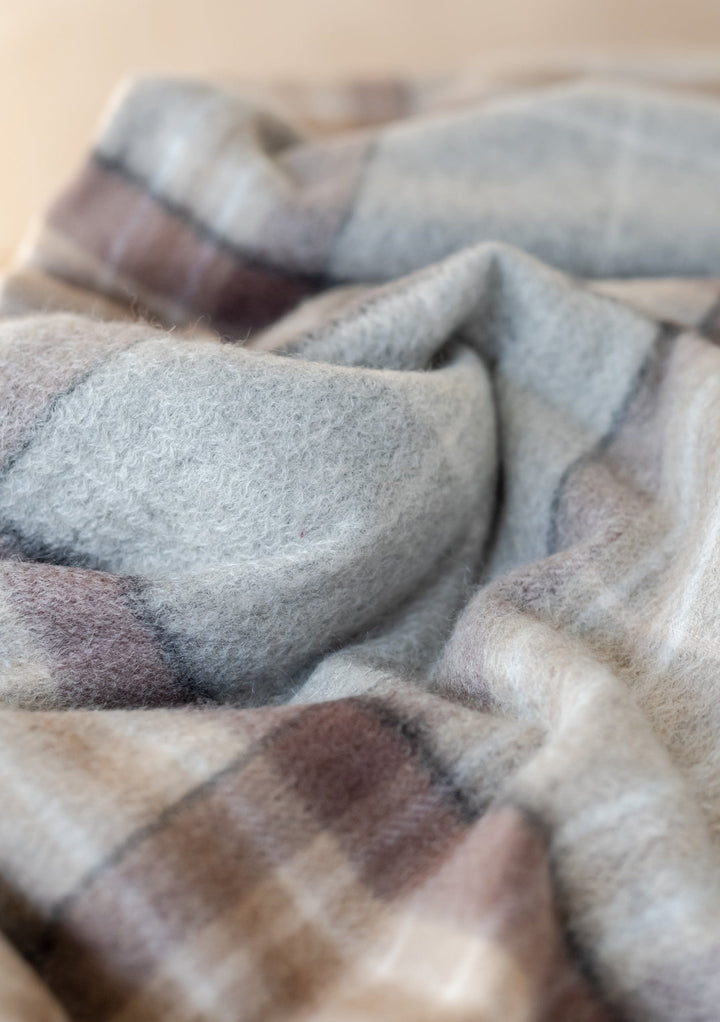 Cashmere Blanket Scarf in Mackellar Tartan - TBCo