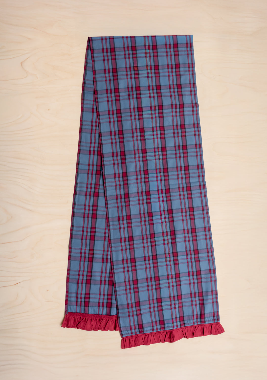 Cotton Runner in Navy Tartan