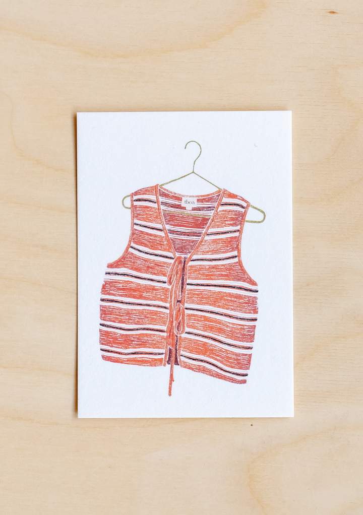 TBCo x Eleanor Isabelle – Mini-Strickweste mit Print