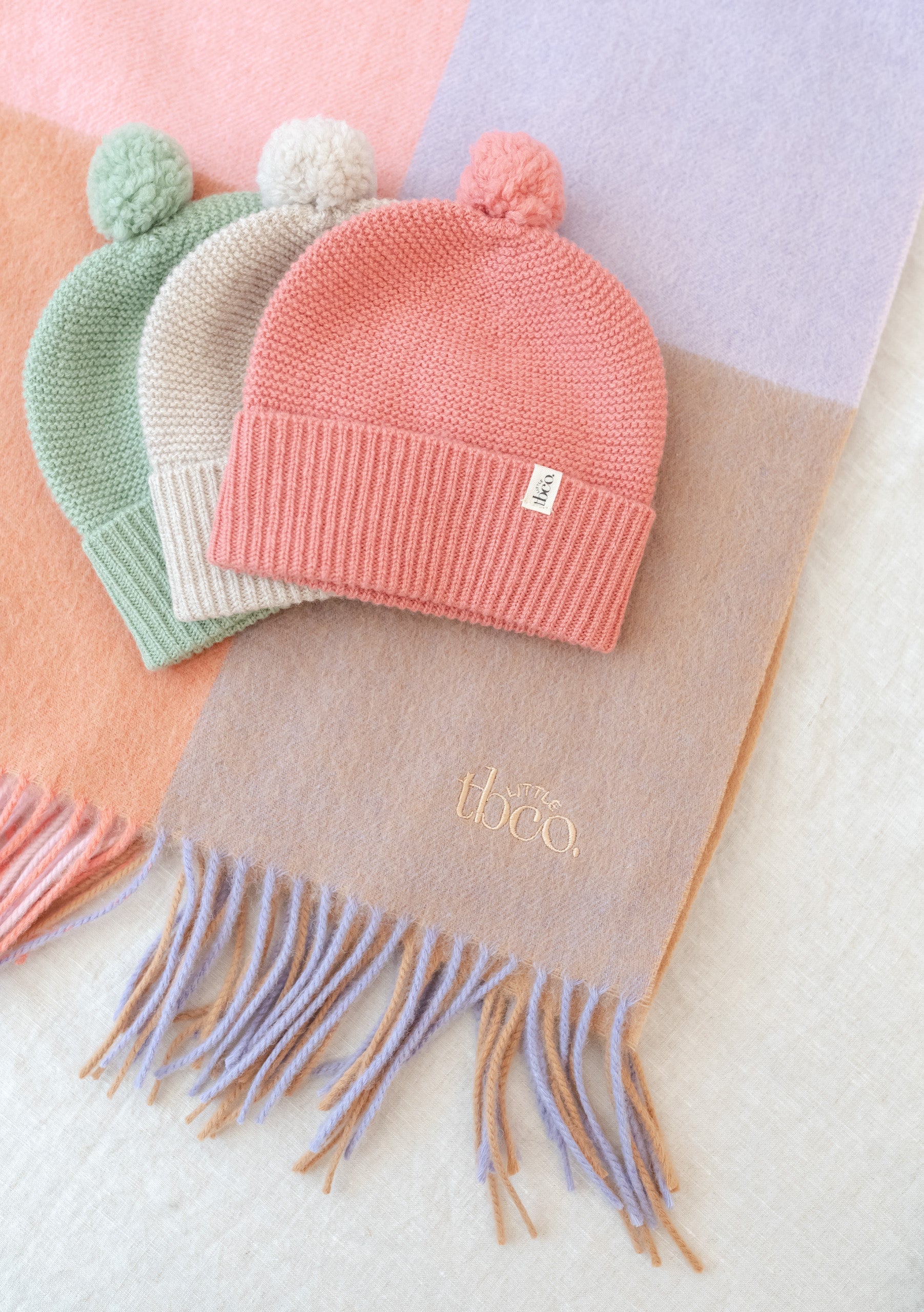 Merino Wool Baby Beanie in Rose – TBCo