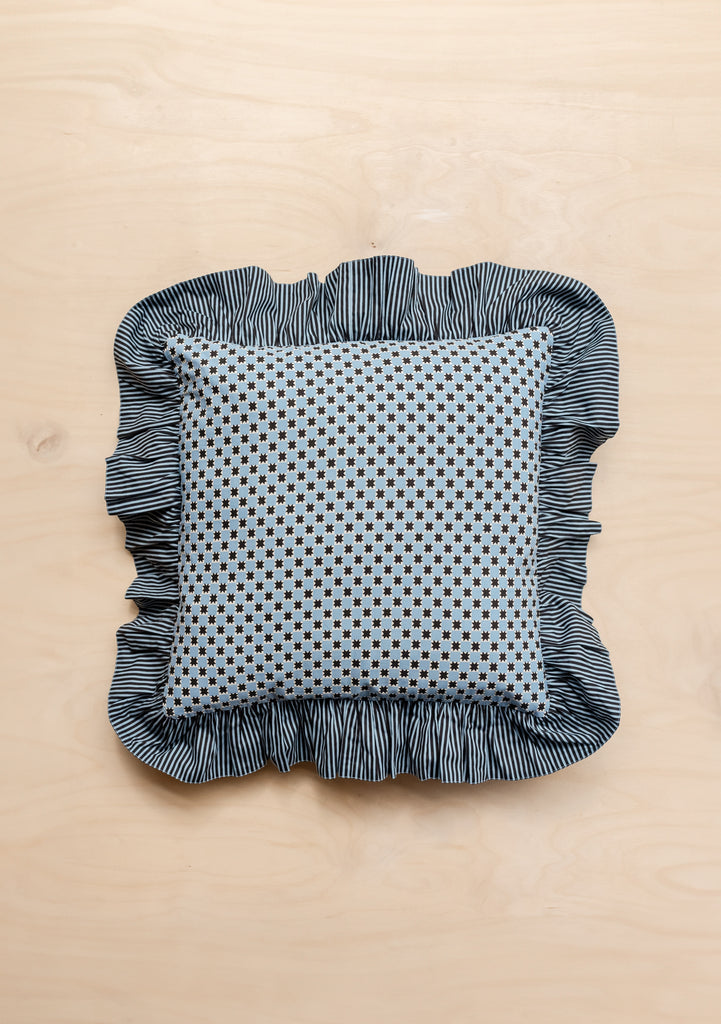 Cotton Cushion Cover Reversible Celestial Stripe