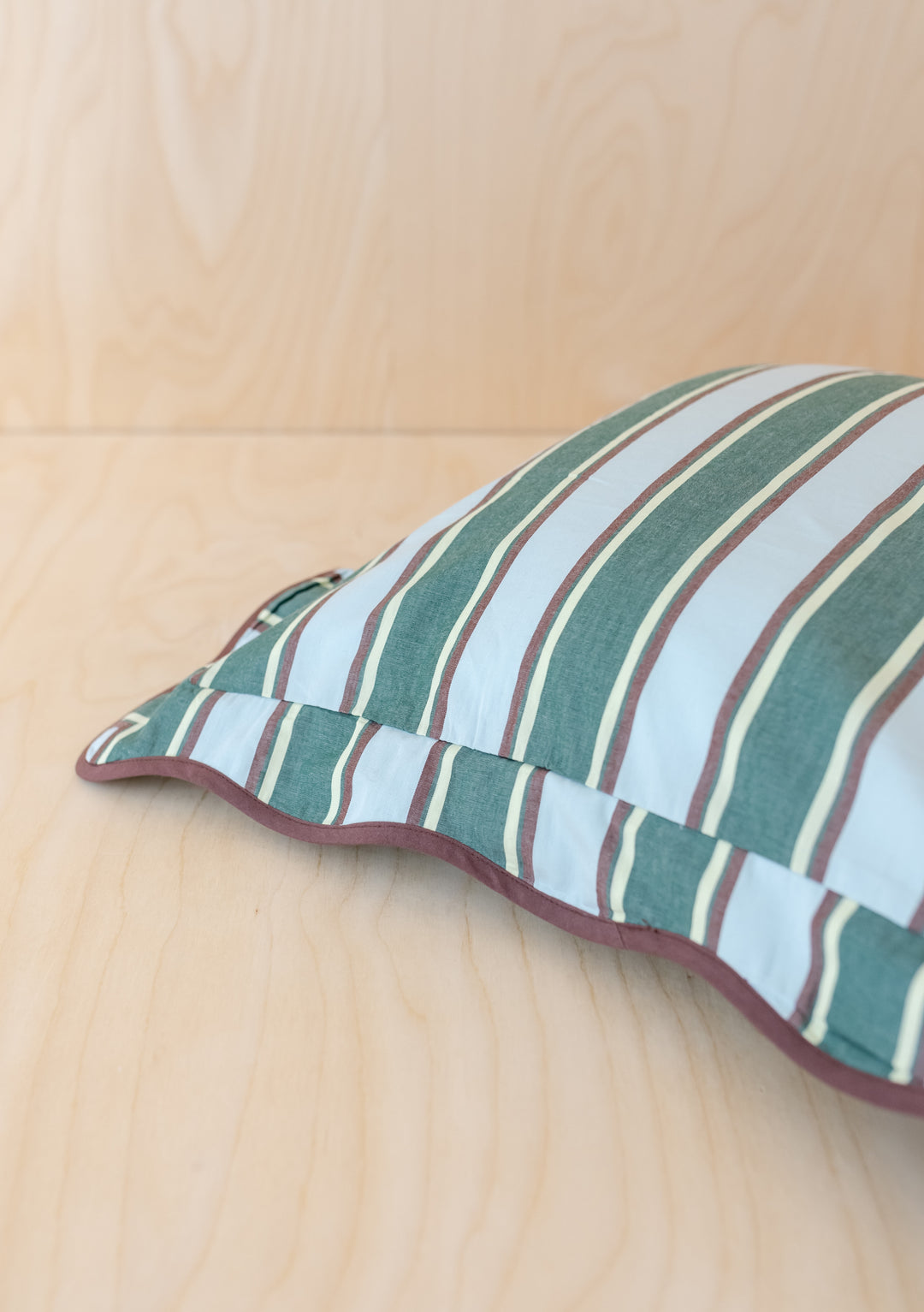 Cotton Cushion Cover in Blue Stripe
