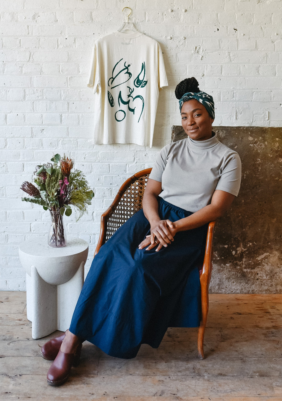 Écharpe en coton The Artist Series TBCo x Simone Brewster