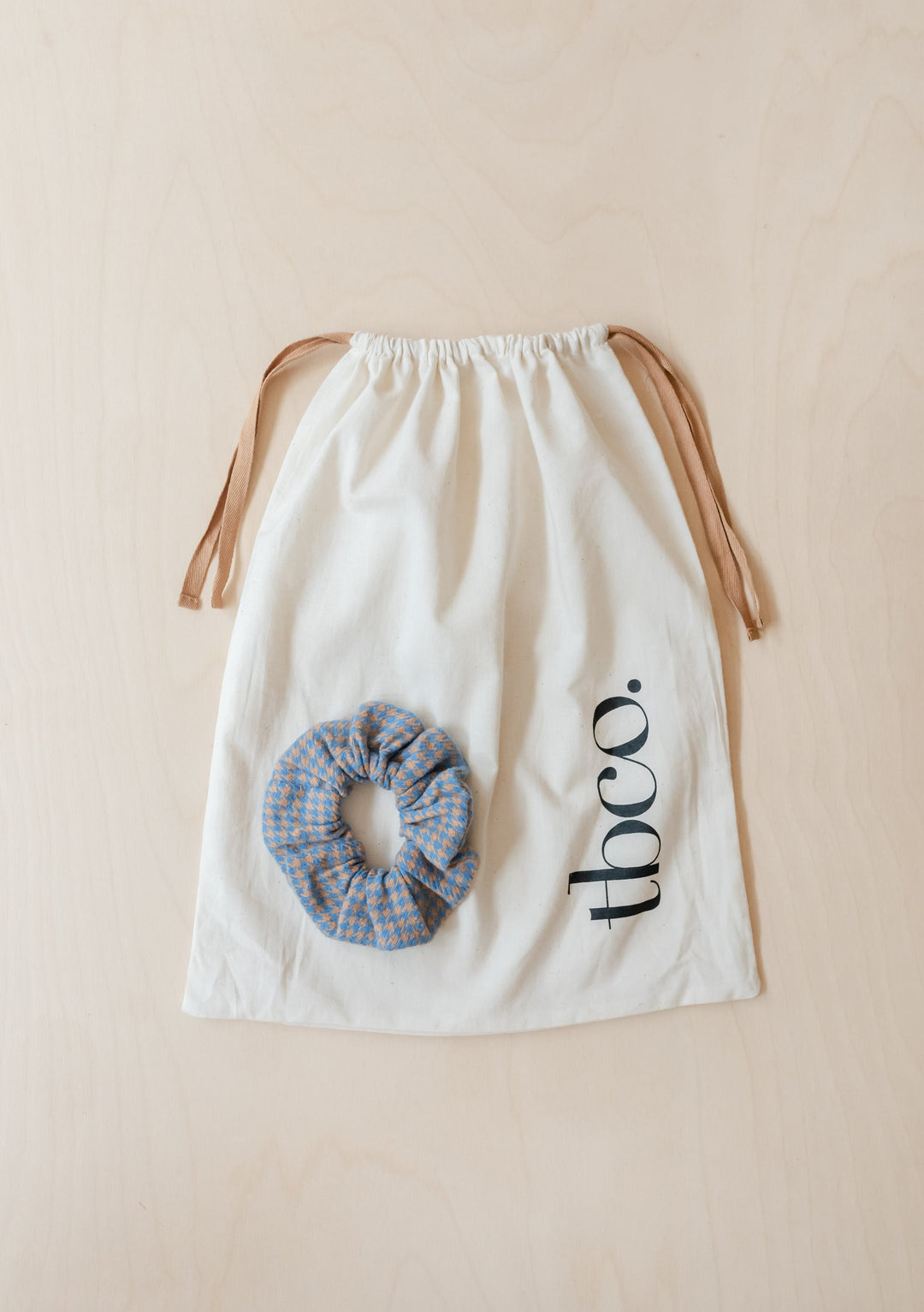 Cotton Pyjamas in Blue Houndstooth