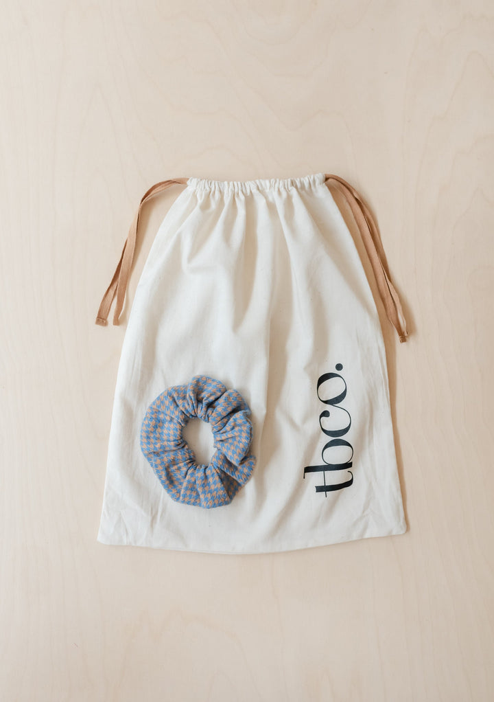Cotton Pyjamas in Blue Houndstooth
