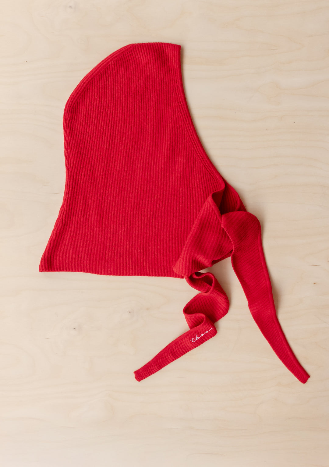 Merino Hood in Red
