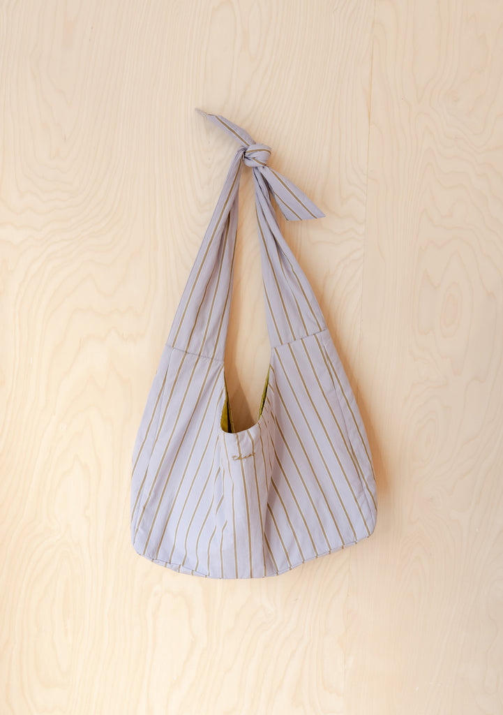 Large Cotton Multi Knot Bag Stripe