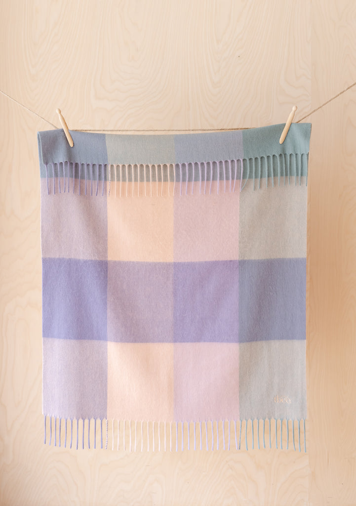 Lambswool Blanket Block Check