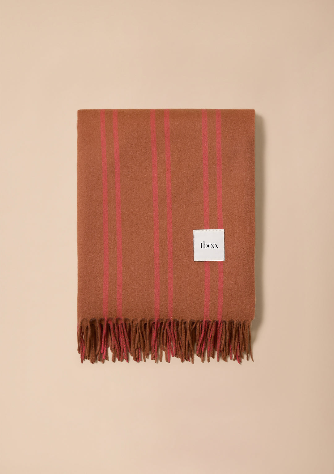Lambswool Blanket in Hazel Stripe