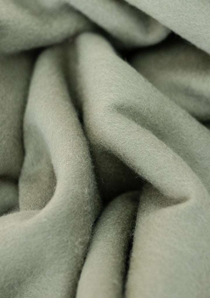 Lambswool Baby Blanket in Olive - TBCo 