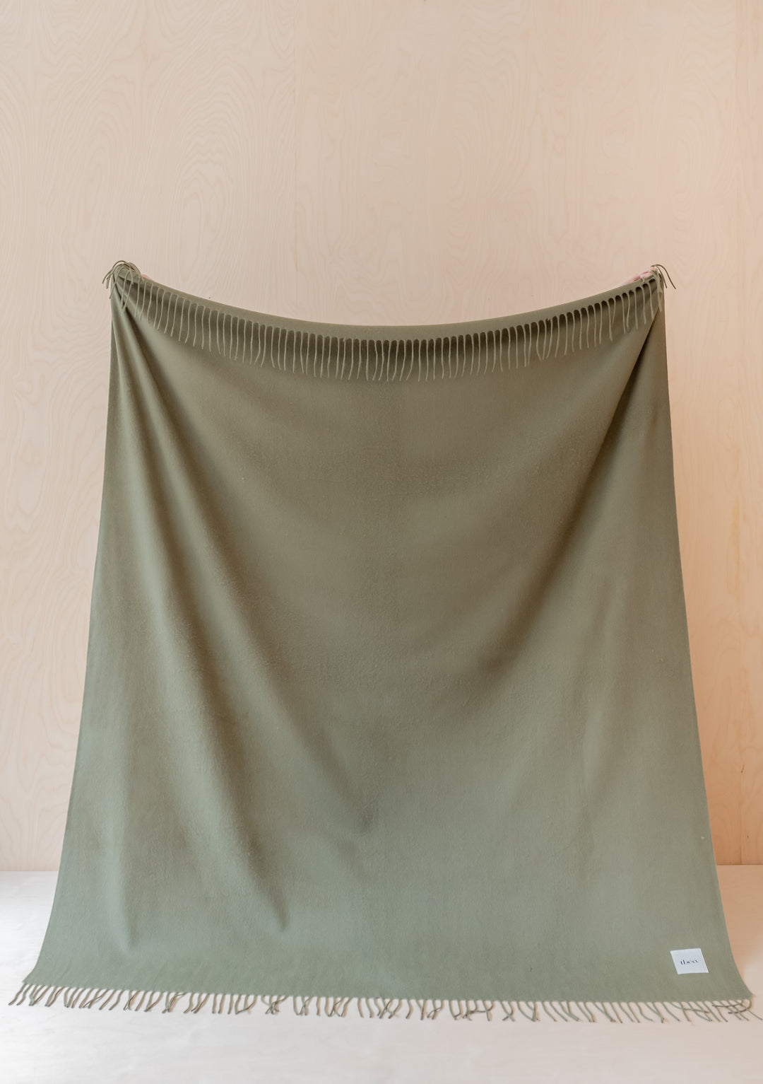 Lambswool Blanket in Olive - TBCo 