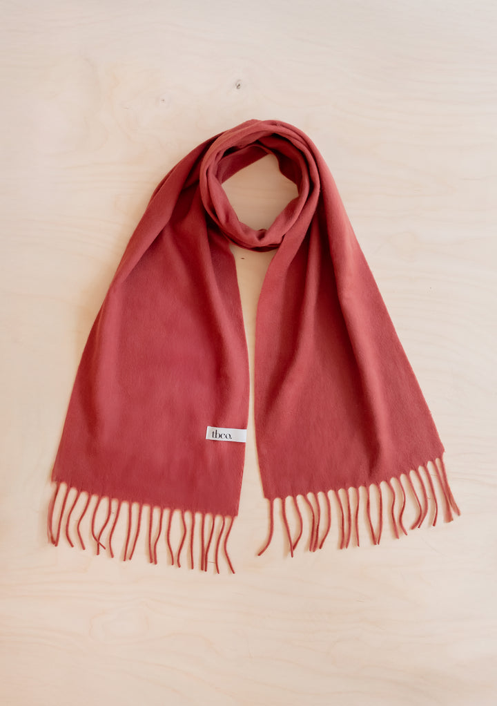 Lambswool Scarf in Mulberry