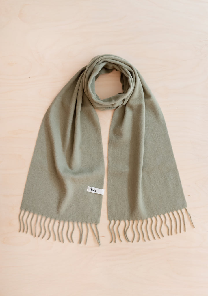 Lambswool Scarf in Olive