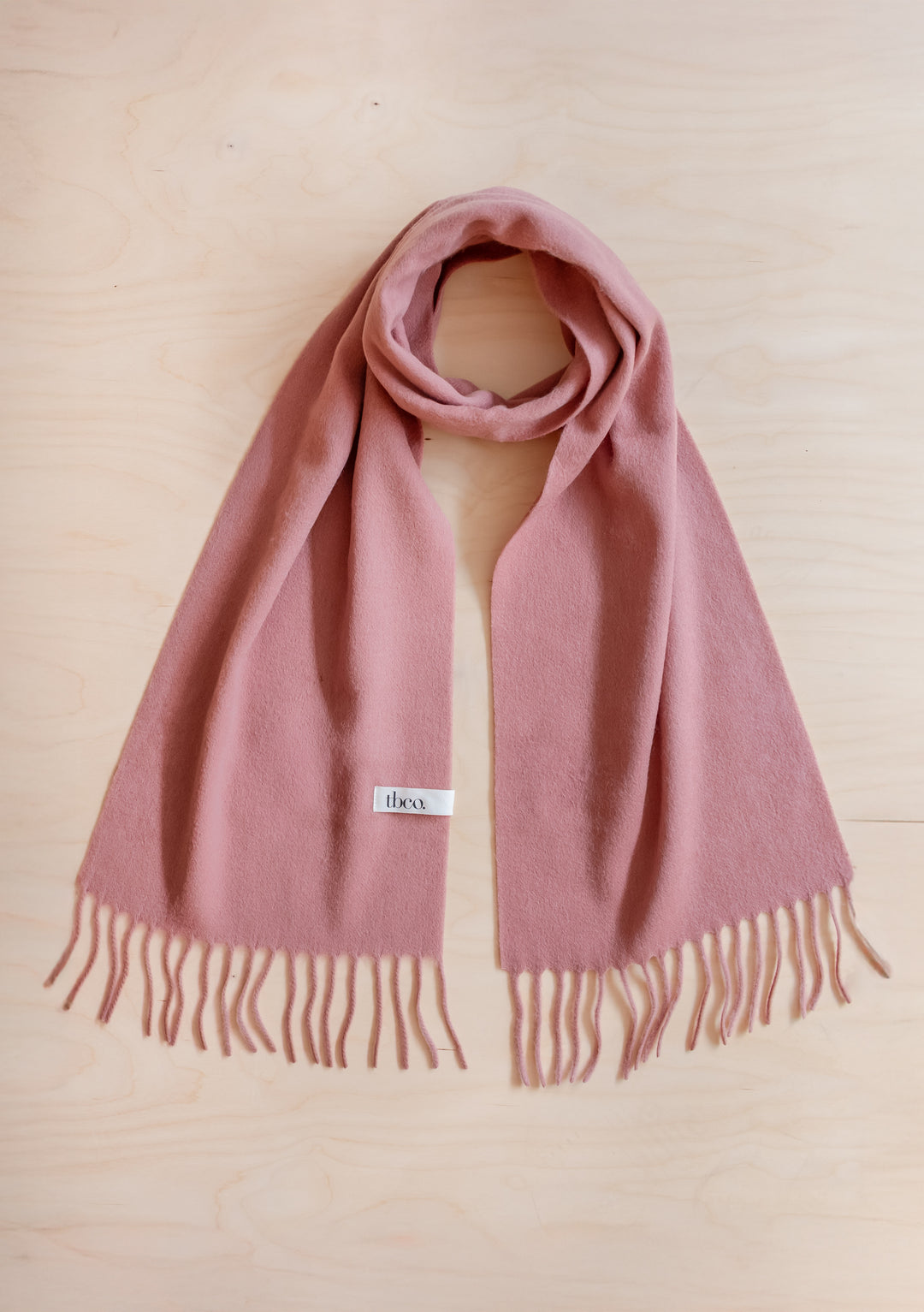 Écharpe en laine d'agneau en Blush