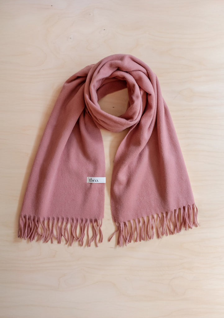 Lambswool Blanket Scarf Blush