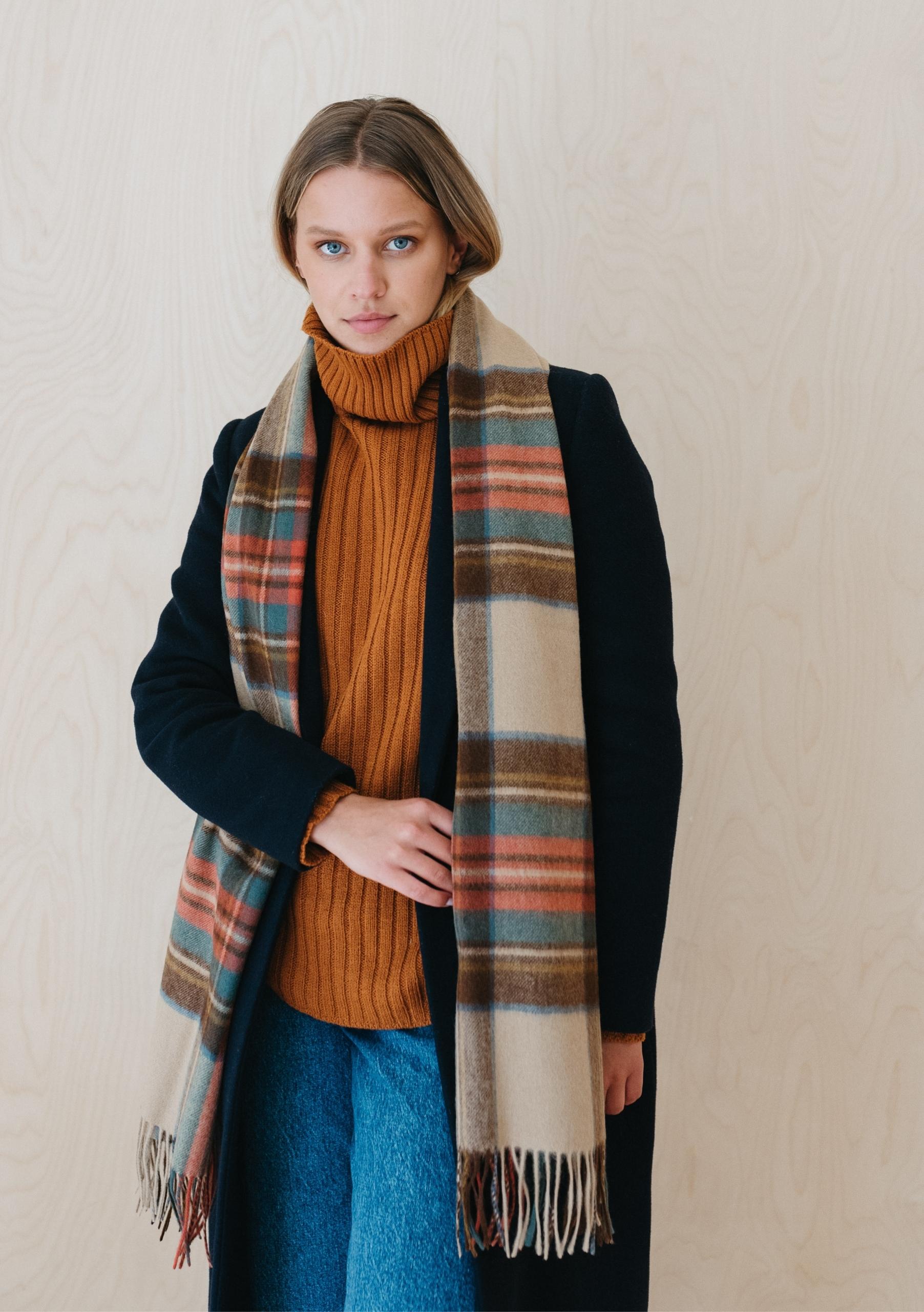 Lambswool Scarf in Stewart Dress Antique Tartan – TBCo