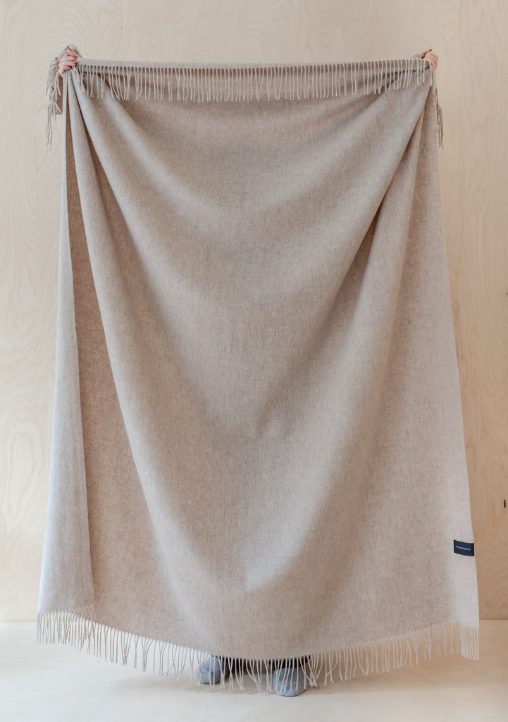 Lambswool Blanket Oatmeal Melange