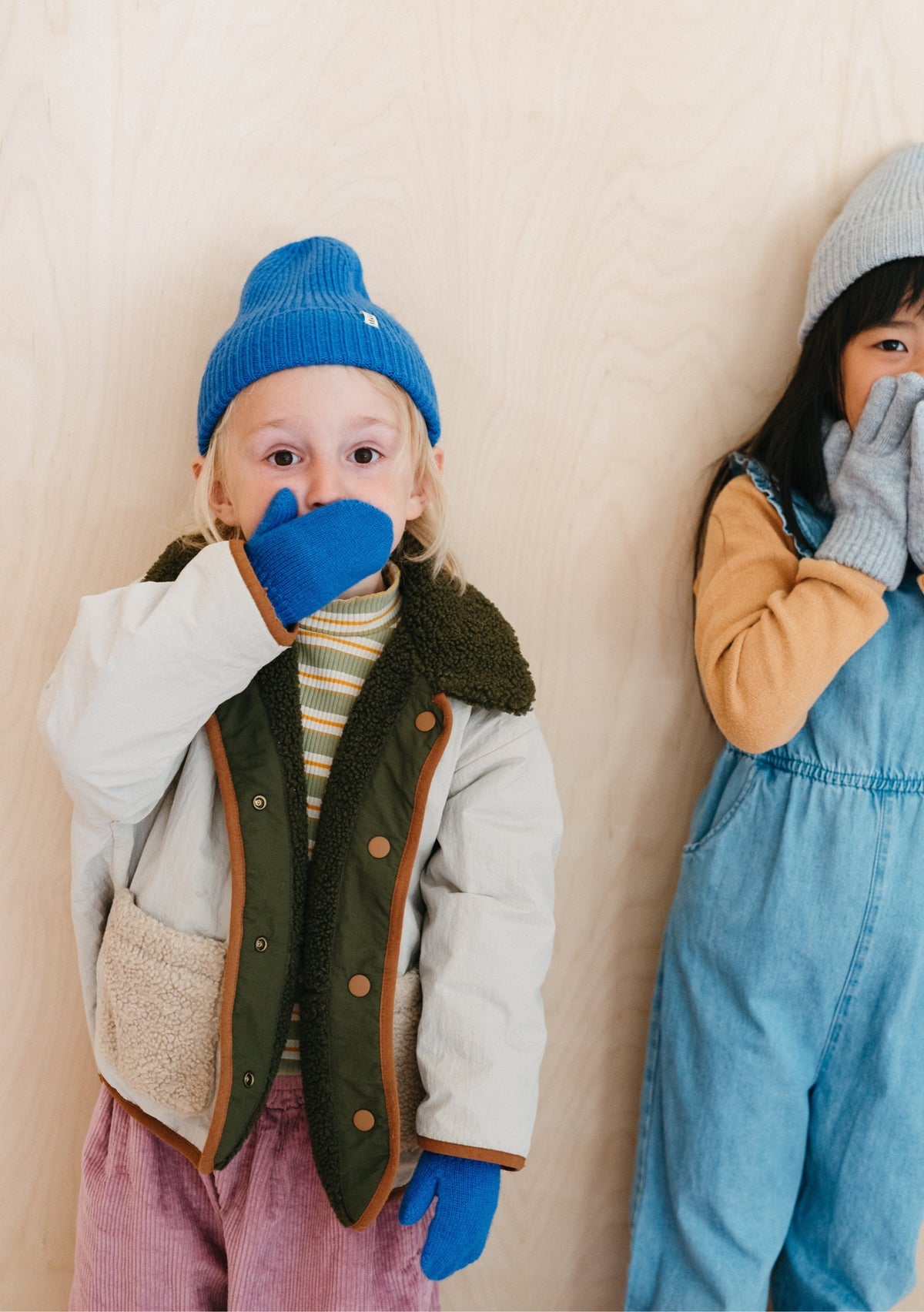 Merino Wool Kids Mittens in Blue – TBCo