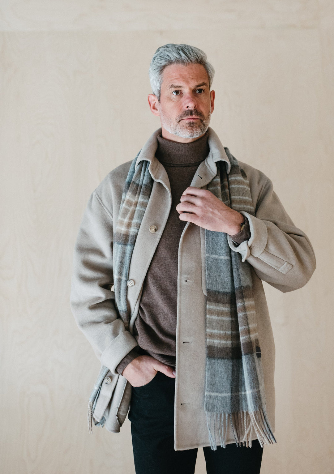 Men's Lambswool Scarf in Mackellar Tartan - TBCo 