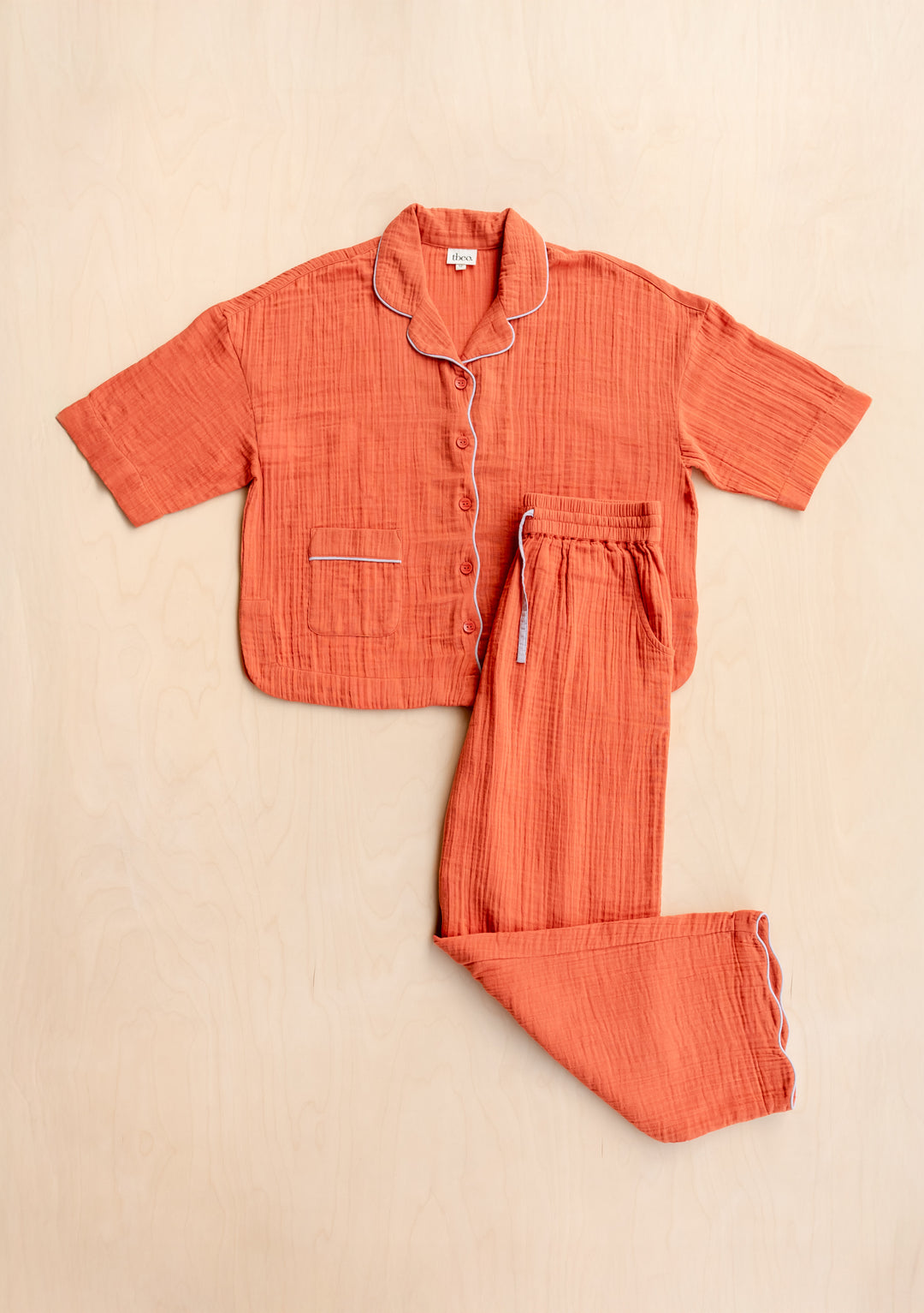 Cotton Pyjamas in Rust