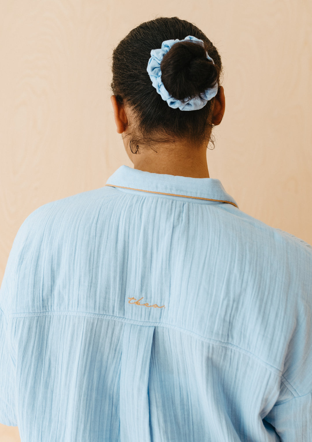 Cotton Pyjamas in Blue Scallop