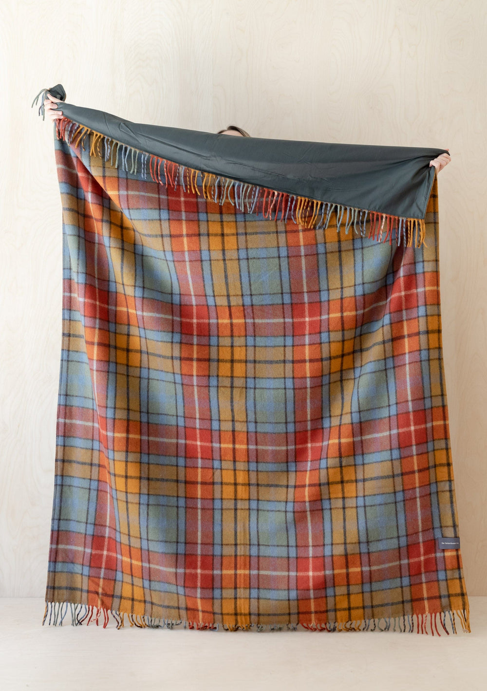 Recycled Wool Picnic Blanket in Buchanan Antique Tartan - TBCo 