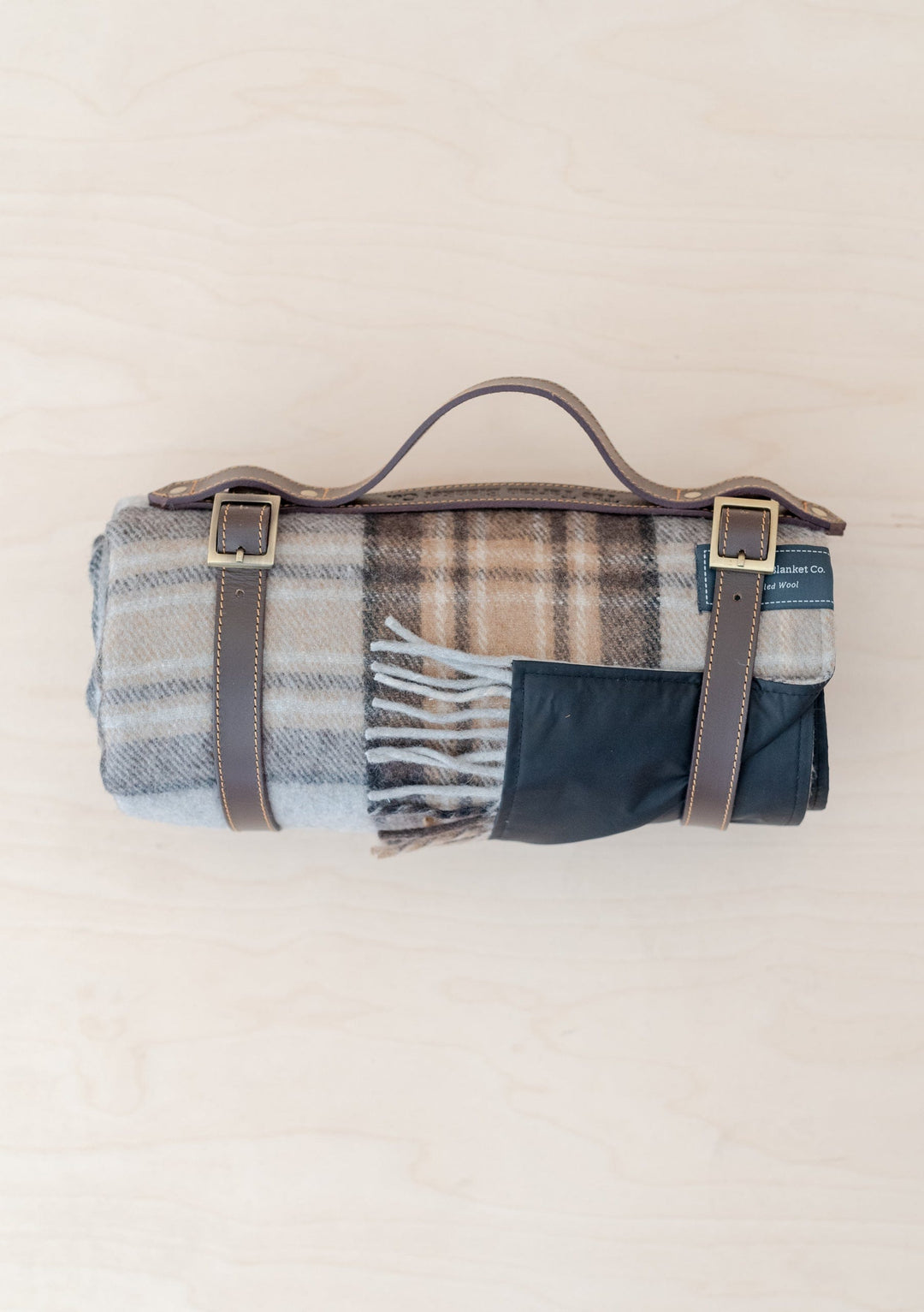 Recycled Wool Picnic Blanket in Mackellar Tartan - TBCo 