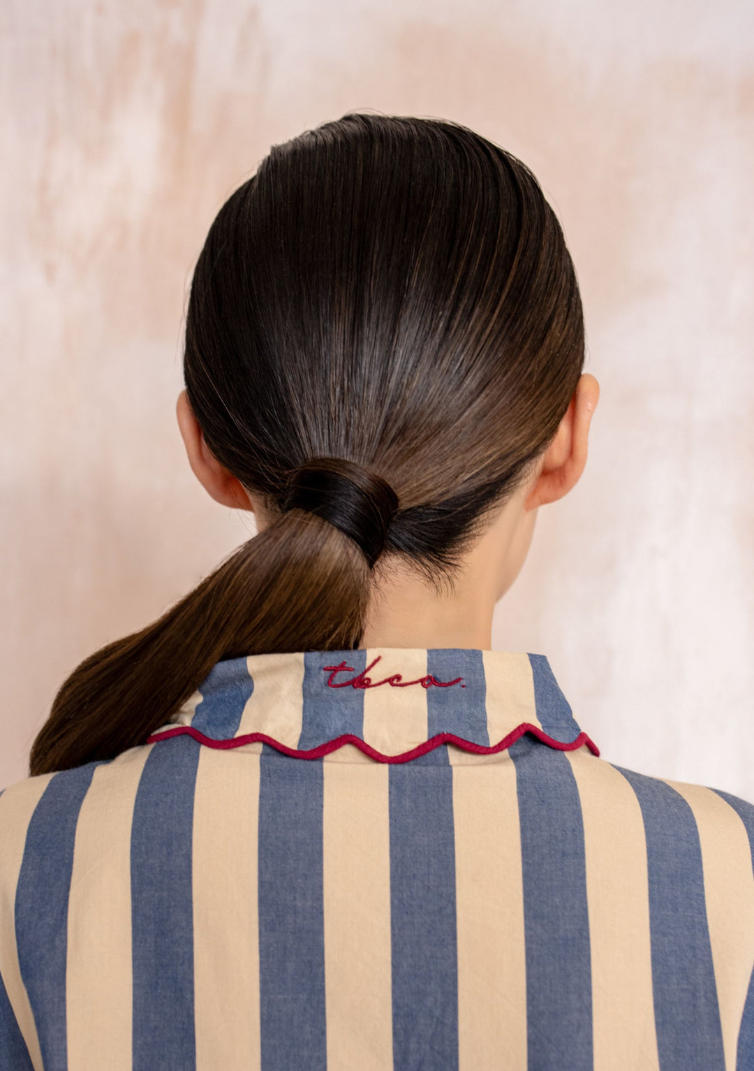 Cotton Pyjamas in Navy Stripe