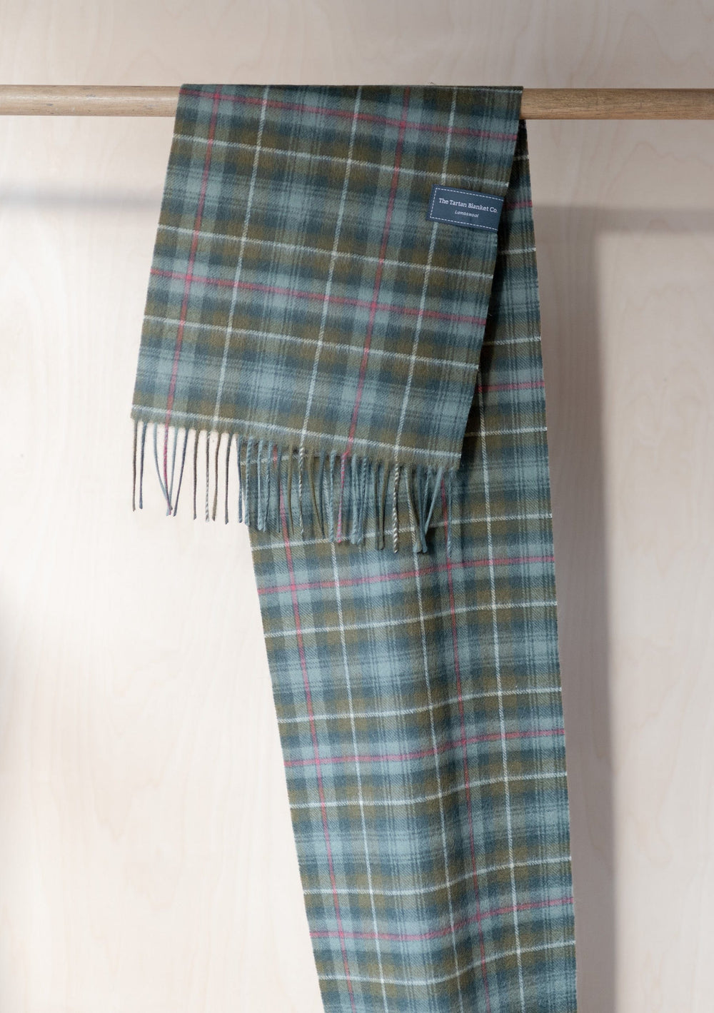 Lambswool Scarf in Mackenzie Weathered Tartan - TBCo 