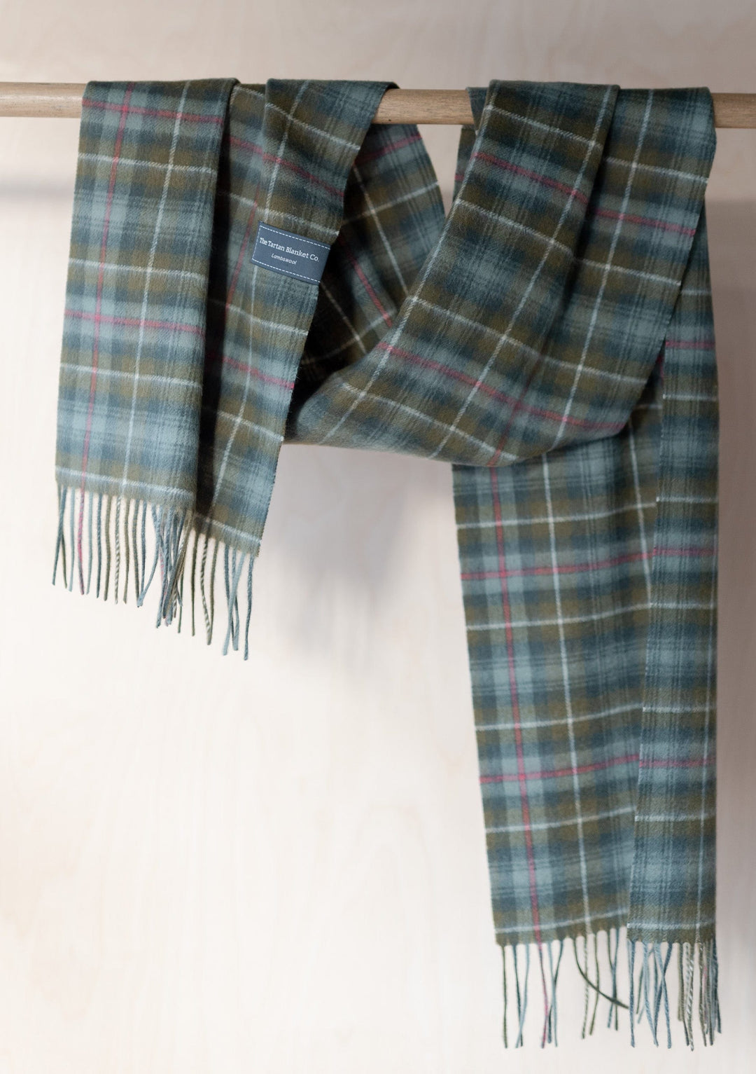 Lambswool Scarf in Mackenzie Weathered Tartan - TBCo 