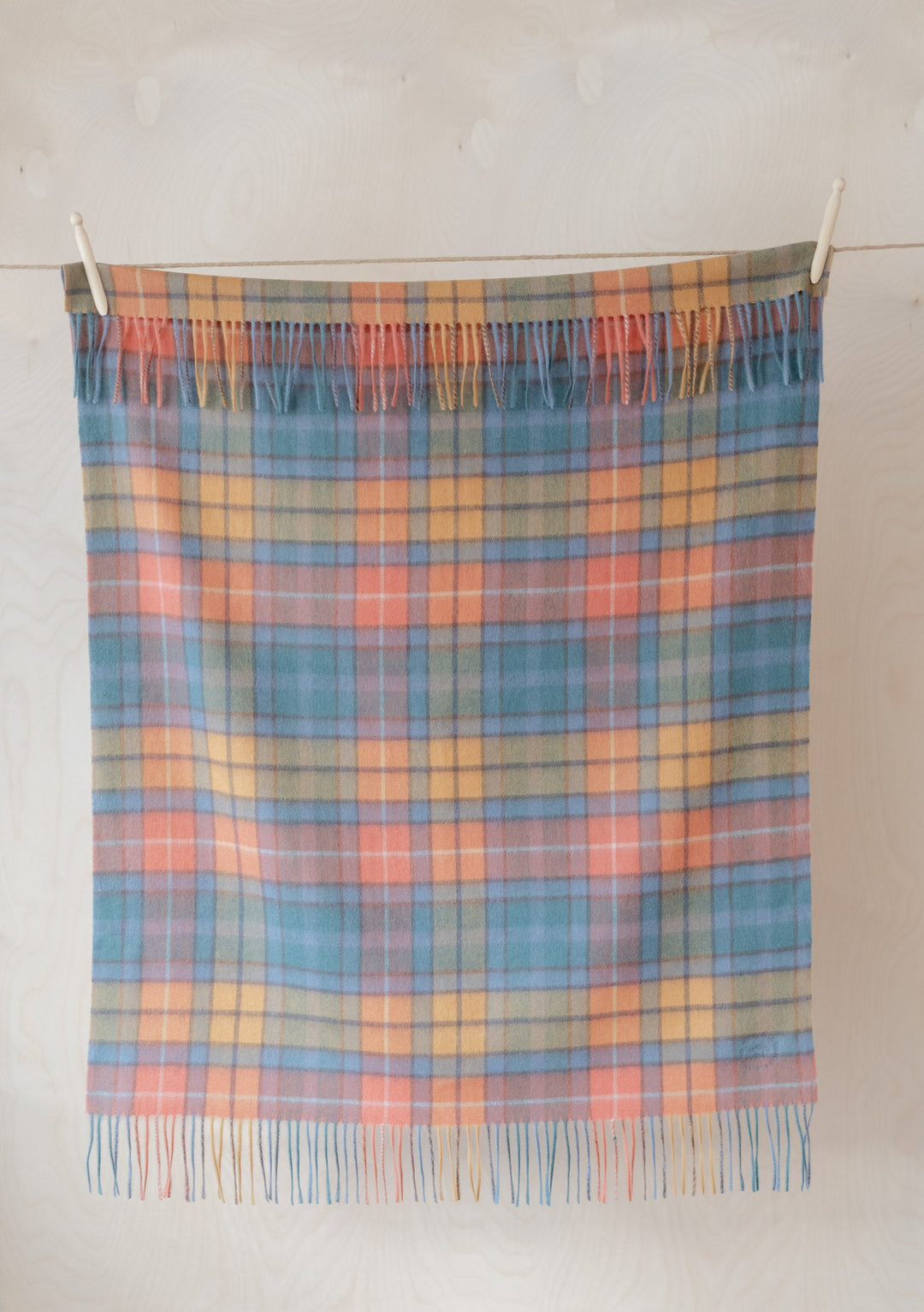 Lambswool Baby Blanket in Buchanan Antique Tartan - TBCo 