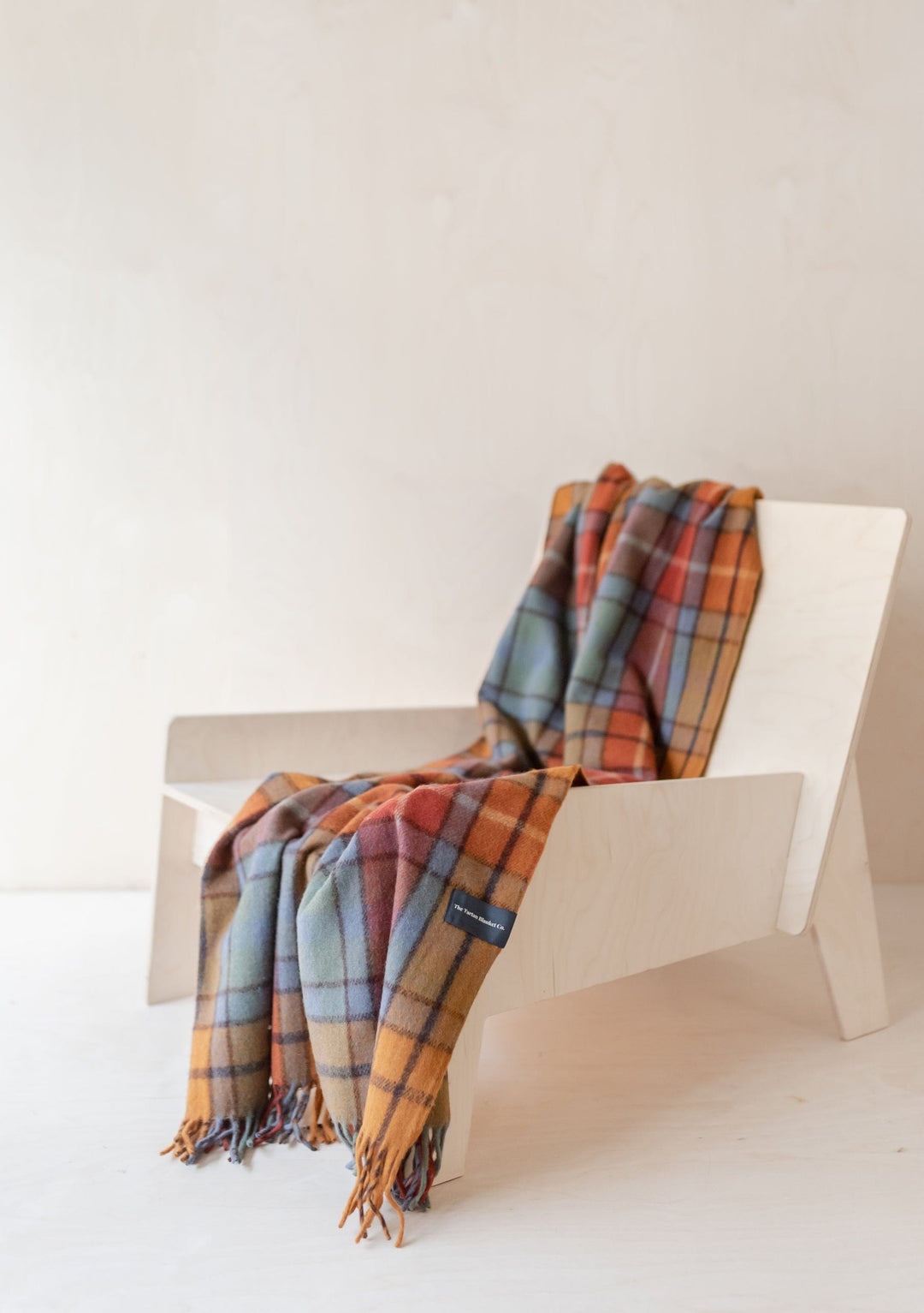 Recycled Wool Small Blanket in Buchanan Antique Tartan - TBCo 