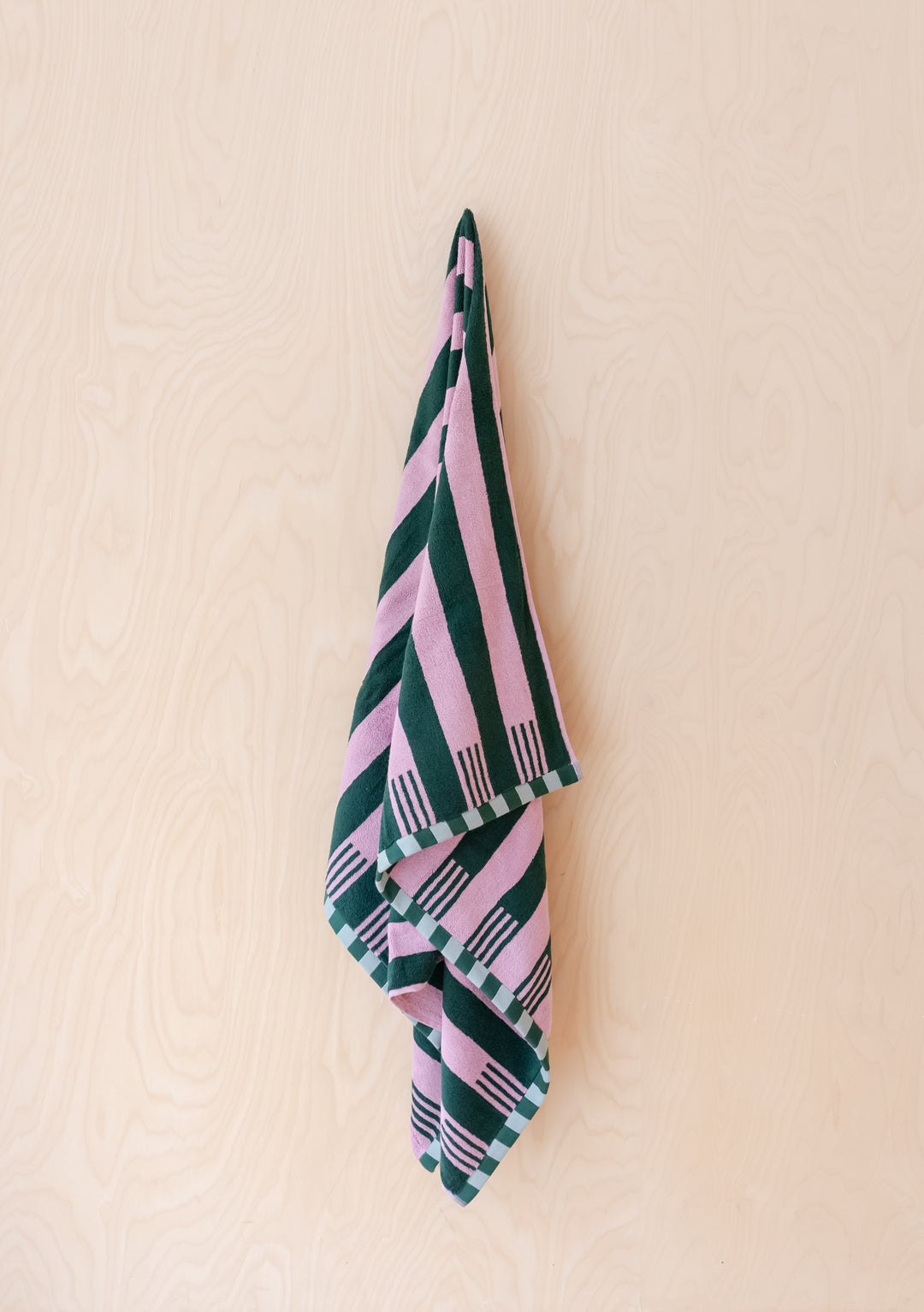 Cotton Towels in Rose Stripe