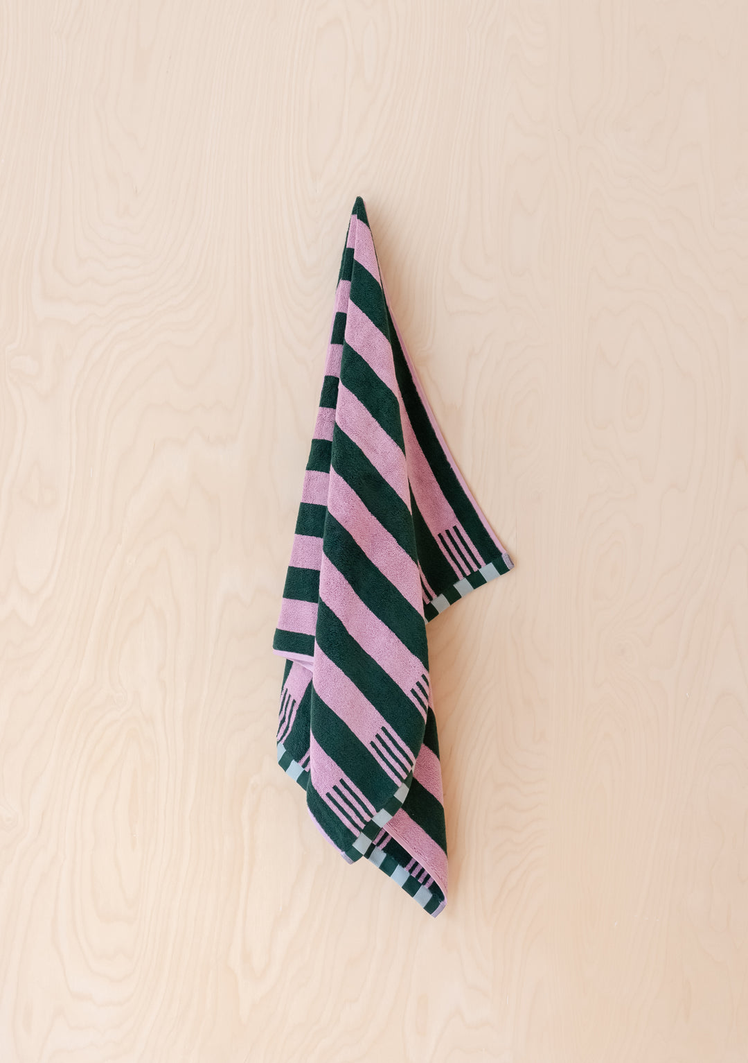 Cotton Towels in Rose Stripe