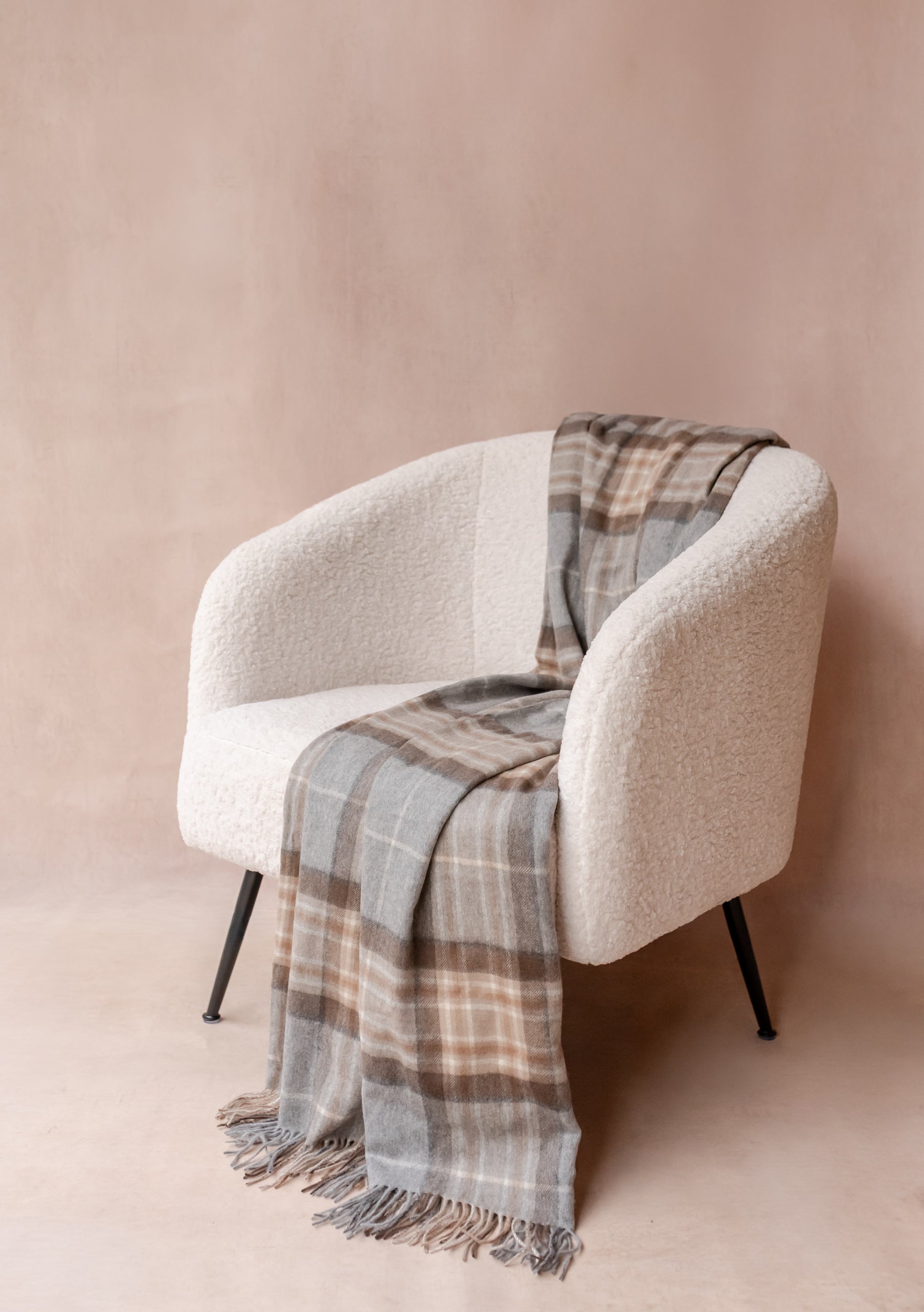 OK CASHMERE BLANKET カシミヤ　アルパカ 新品　140×200 Cashmere Blanket in Buchanan Antique Tartan – TBCo