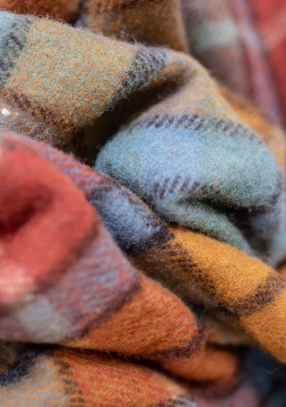 Recycled Wool Small Blanket in Buchanan Antique Tartan - TBCo 