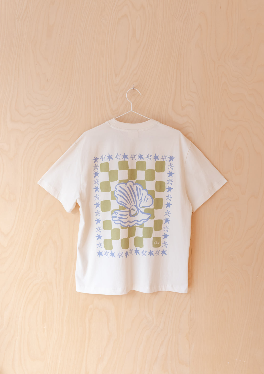 Cotton T-Shirt in Ecru Shell