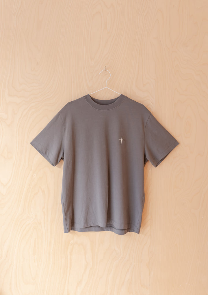 Cotton T-Shirt in Charcoal Dice