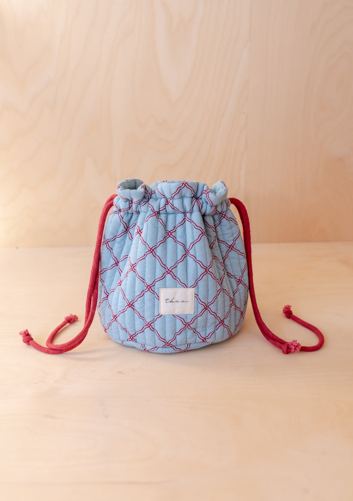 Cotton Wash Bag Lattice