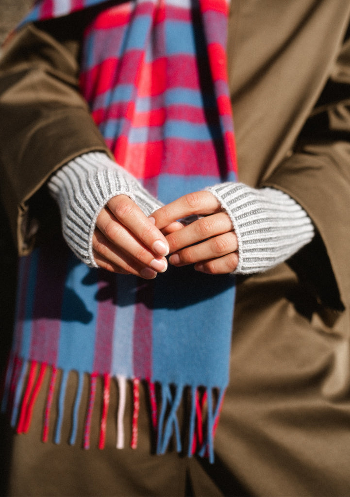 Cashmere & Merino Wrist Warmers Two Tone