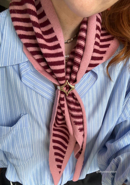 Bcbex Triangle Scarf Berry